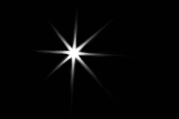 Sun Rays Beams Texture Isolated Black Background — Stock Photo, Image