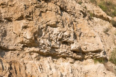 Eski Çakmaktaş ocağı olan kalker jeolojik patlak yakın çekim