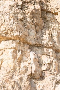 Eski Çakmaktaş ocağı olan kalker jeolojik patlak yakın çekim