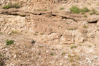 Eski Çakmaktaş ocağı olan kalker jeolojik patlak yakın çekim