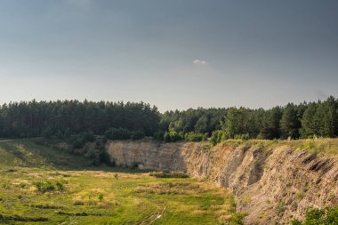 manzara eski taş ocağı flintsone jeolojik patlak ile benim