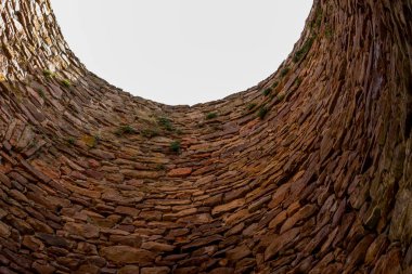 büyük bir baca eski çelik fabrikası taştan iç