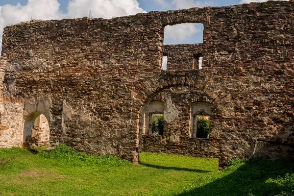 Ερείπια Της Παλιάς Χάλυβα Ελαιοτριβείο Στην Πόλη Samsonow Στην Πολωνία — Φωτογραφία Αρχείου