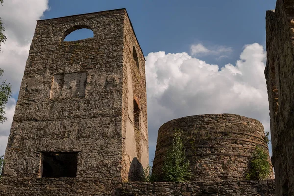 Ruinas Antigua Fábrica Acero Samsonow Ciudad Polonia — Foto de Stock