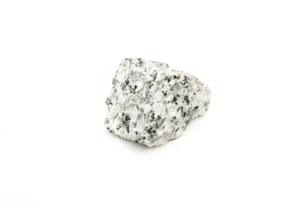 Close Granite Rock Isolated White Background — Stock Photo, Image