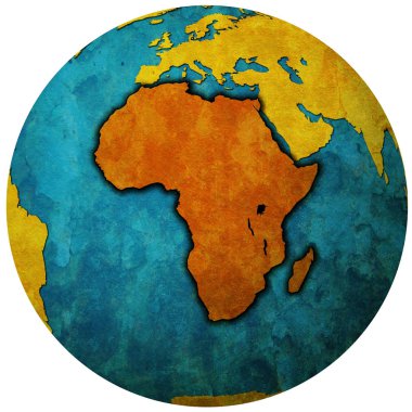 harita Afrika kıtasının bölge ile