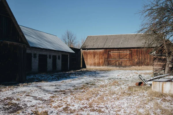 Alte Holzscheune — Stockfoto