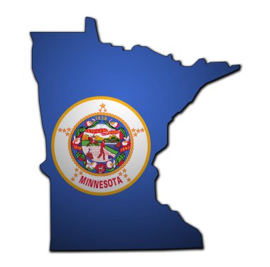 Bayrak ile Minnesota devlet