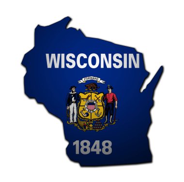 Wisconsin bayrağıyla