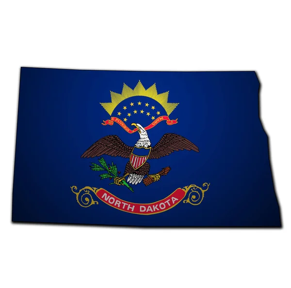 Bayraklı Kuzey Dakota eyaleti — Stok fotoğraf