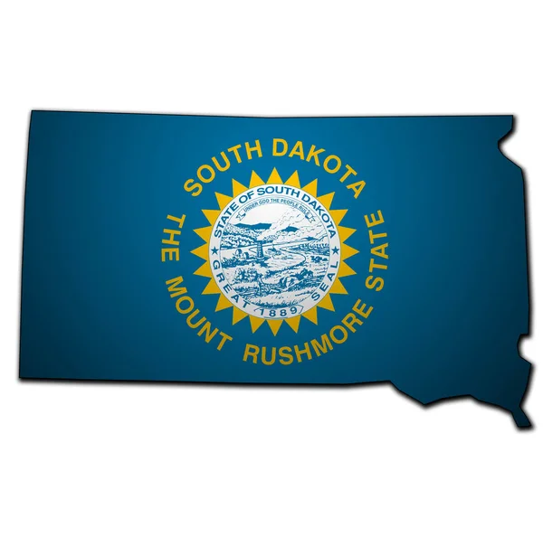 Bayraklı Güney Dakota eyaleti — Stok fotoğraf