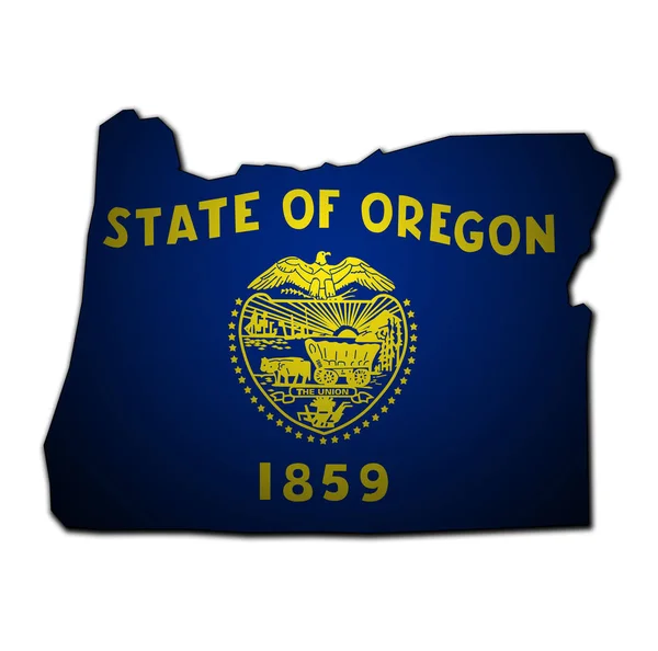 Bayrak lı Oregon eyaleti — Stok fotoğraf