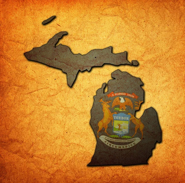 Bayraklı Michigan eyaleti — Stok fotoğraf