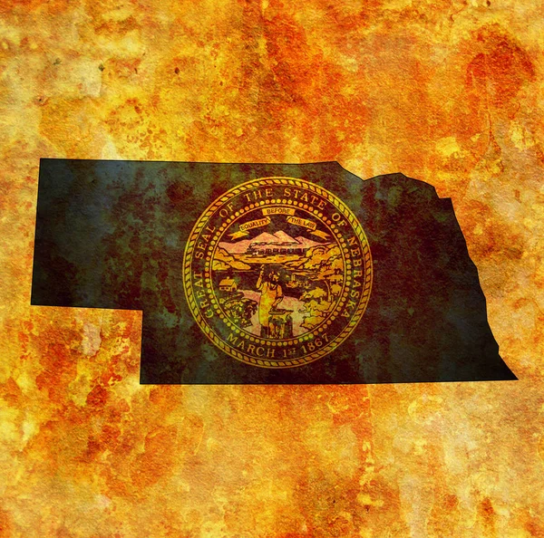 Bayraklı Nebraska eyaleti — Stok fotoğraf