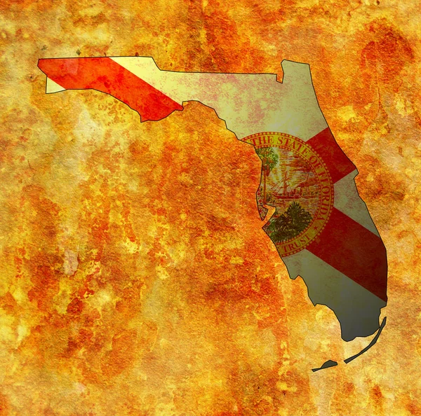 Bayrak ile Florida eyaleti — Stok fotoğraf