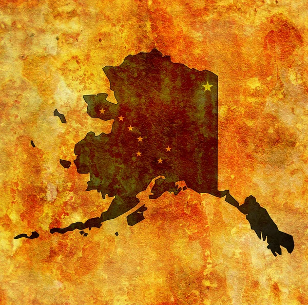 Bayrak ile alaska devlet — Stok fotoğraf