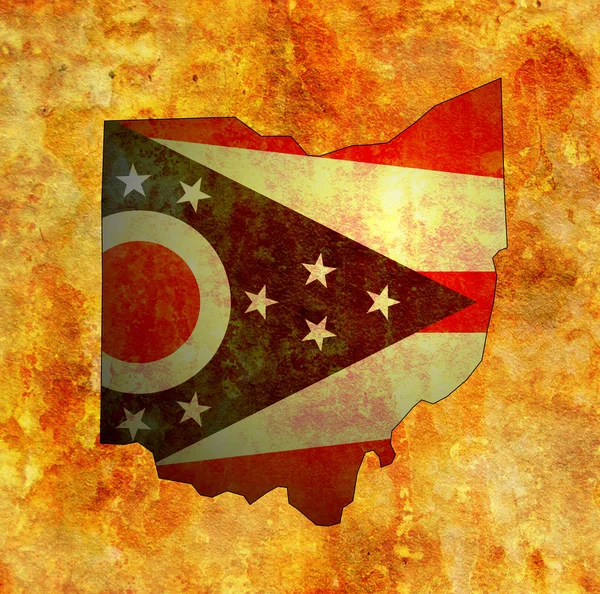 Bayrak ile Ohio devlet — Stok fotoğraf