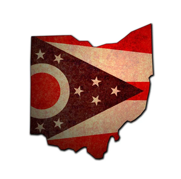 Bayrak ile Ohio devlet — Stok fotoğraf
