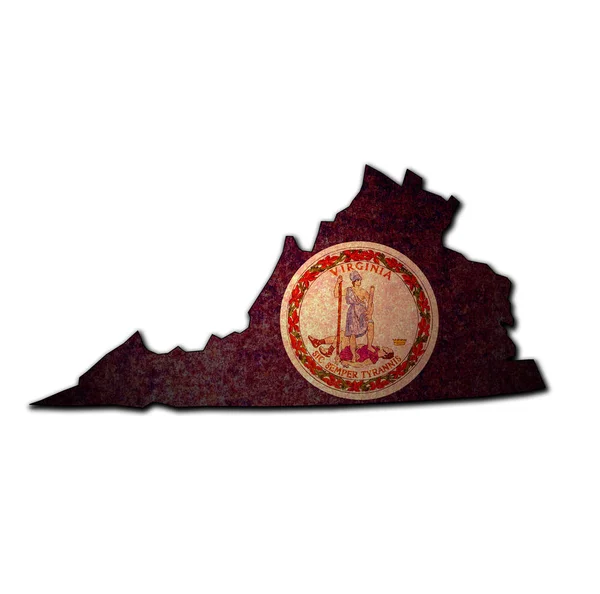 Bayrak ile Virginia devlet — Stok fotoğraf