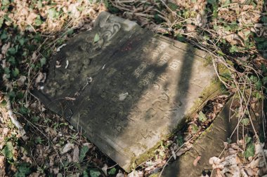 kırık yahudi matzevah