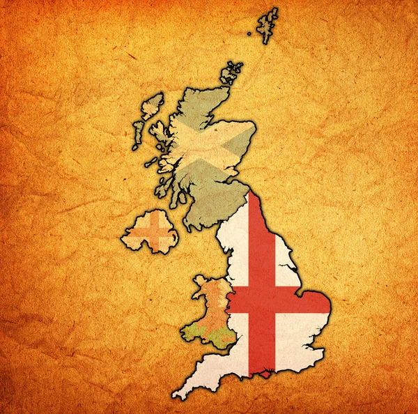 England on political map of united kingdom — Stock Photo, Image