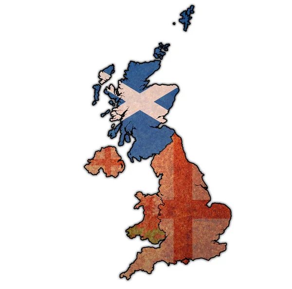 Scotland on political map of united kingdom