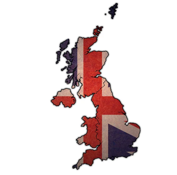 Πολιτικός χάρτης του Ηνωμένου Βασιλείου με τις χώρες-μέλη — Φωτογραφία Αρχείου