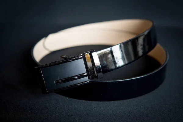 Cinturón negro para hombres —  Fotos de Stock