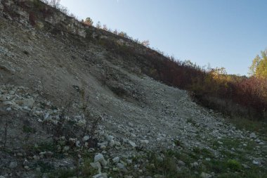  Kazimierz Dolny 'deki kireçtaşı ocağı.