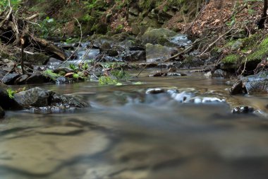 Günlük pozlama ile küçük bir derede kademenin detayı