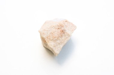 Beyaz arkaplanda izole edilmiş ince kumtaşı ayrıntıları