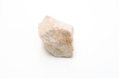 Beyaz arkaplanda izole edilmiş ince kumtaşı ayrıntıları