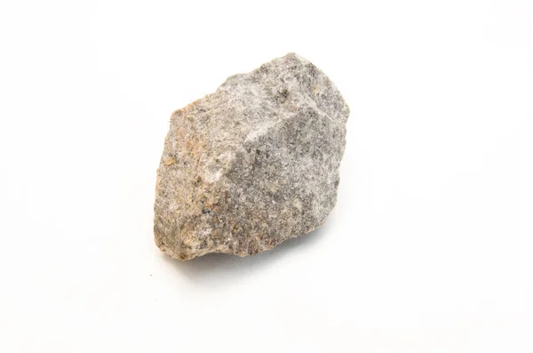 Dettaglio Marmo Hornblende Isolato Sfondo Bianco — Foto Stock