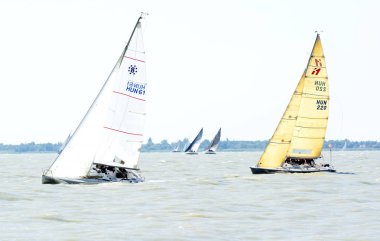 Pentecost regatta 21 at Lake Balaton. Mayıs 2018, Macaristan