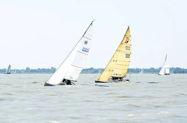 Pentecost Regatta Lake Balaton May 2018 Hungary — Stock Photo, Image