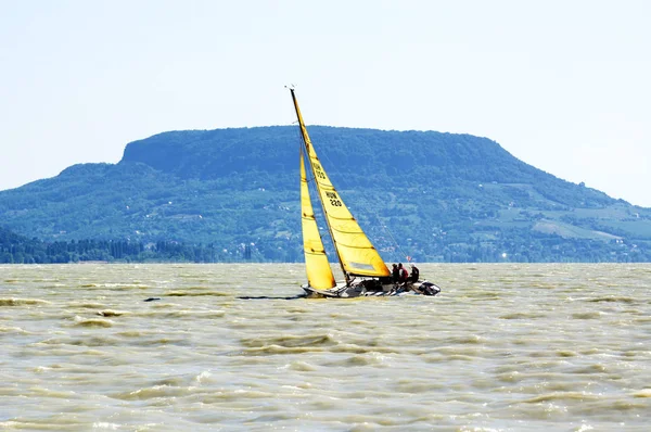 Pentecost Regatta Lake Balaton May 2018 Hungary — Stock Photo, Image