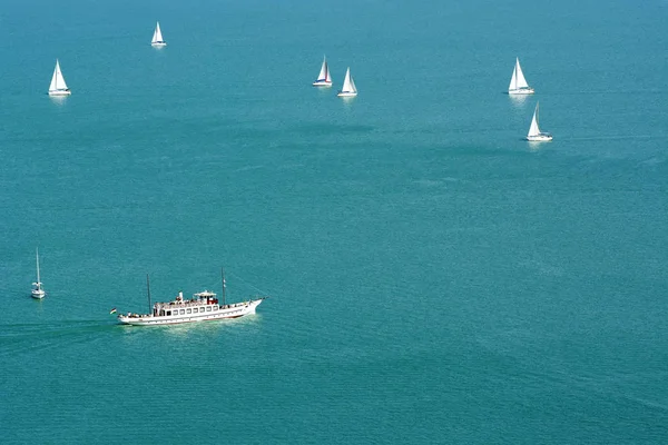 Buque Pasajeros Lago Balaton Hungría —  Fotos de Stock