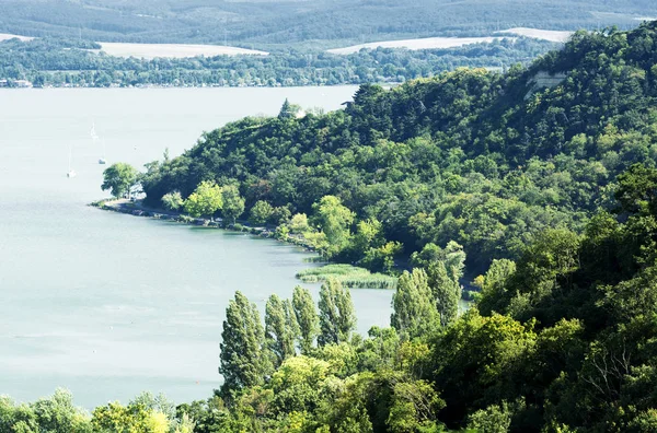 Τοπίο Της Χερσονήσου Tihany Λίμνη Μπάλατον Ουγγαρία — Φωτογραφία Αρχείου
