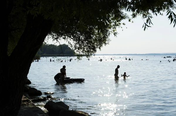 Léto Jezera Balaton Maďarsko — Stock fotografie