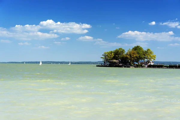 Porto Keszthely Lago Balaton Hungria — Fotografia de Stock