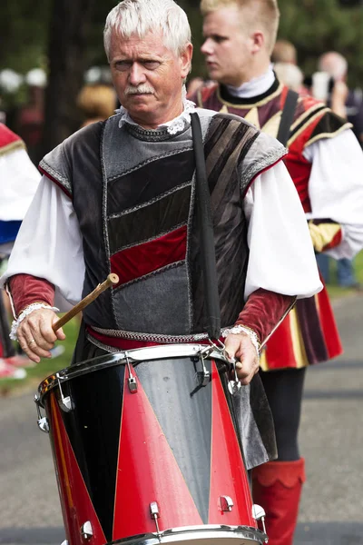 Бандерия Традиционалистов Бадаксони Году Сентябрь 2018 Венгрия — стоковое фото
