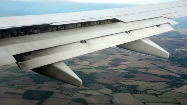 Avión Ala Acción — Vídeo de stock