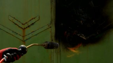 Yakıcı gaz jet ile boya