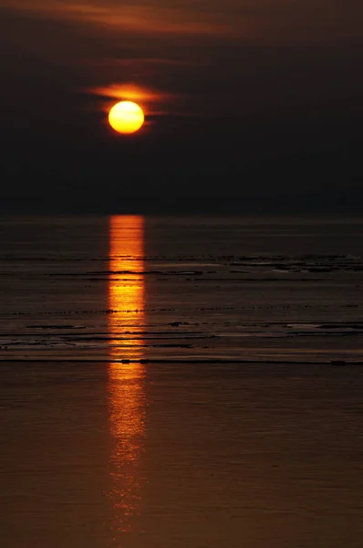 Macaristan Balaton Gölü Nde Gün Batımı — Stok fotoğraf