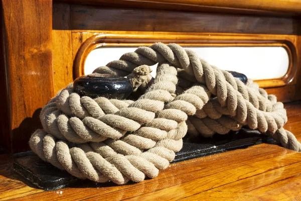 Rigging Old Sailing Ship — Stockfoto