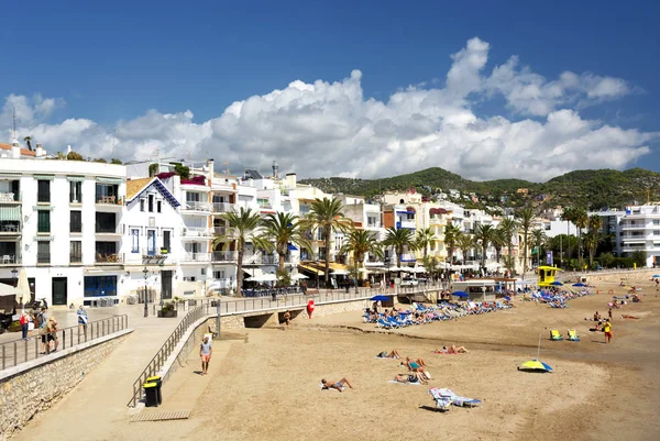 Paisaje Urbano Sitges España Barcelona —  Fotos de Stock