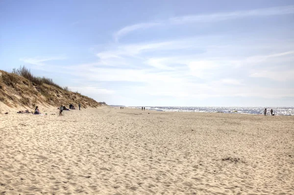 Curonian Spit Ρωσία Μπορεί 2018 Παραλία Άμμο Ακτή Της Βαλτικής — Φωτογραφία Αρχείου