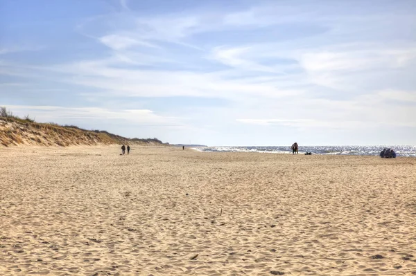 クルシュー砂州 ロシアでは 2018 可能性があります 砂のビーチ バルト海の海岸 — ストック写真