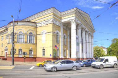 Kaliningrad, Rusya Federasyonu - 04.2018 olabilir: Devlet Dram Tiyatrosu Kaliningrad bölgesi. 1947 yılında kurulan