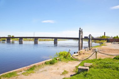Kraliçe Louise köprü kenarlık yolu köprüsü Sovetsk (Kaliningrad bölgesi Rusya Federasyonu) ve Panemune (Litvanya bağlama Neman Nehri